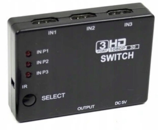 Switch 3x1 HDMI Rozdzielacz HDMI 3w1