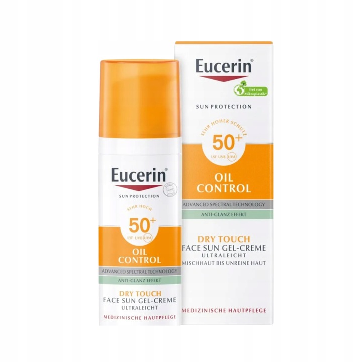 Eucerin Sun Oil Control kremowy żel ochronny do twarzy SPF 50+ 50 ml