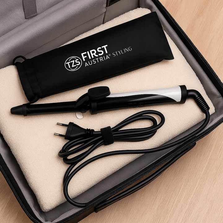 Lokówka do Włosów Długich Krótkich CERAMICZNA STOŻKOWA LOKI First