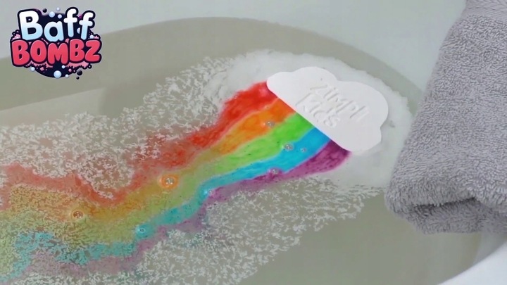 Zabawka do kąpieli dla dzieci Chmurka zmieniająca kolor wody tęcza Zimpli