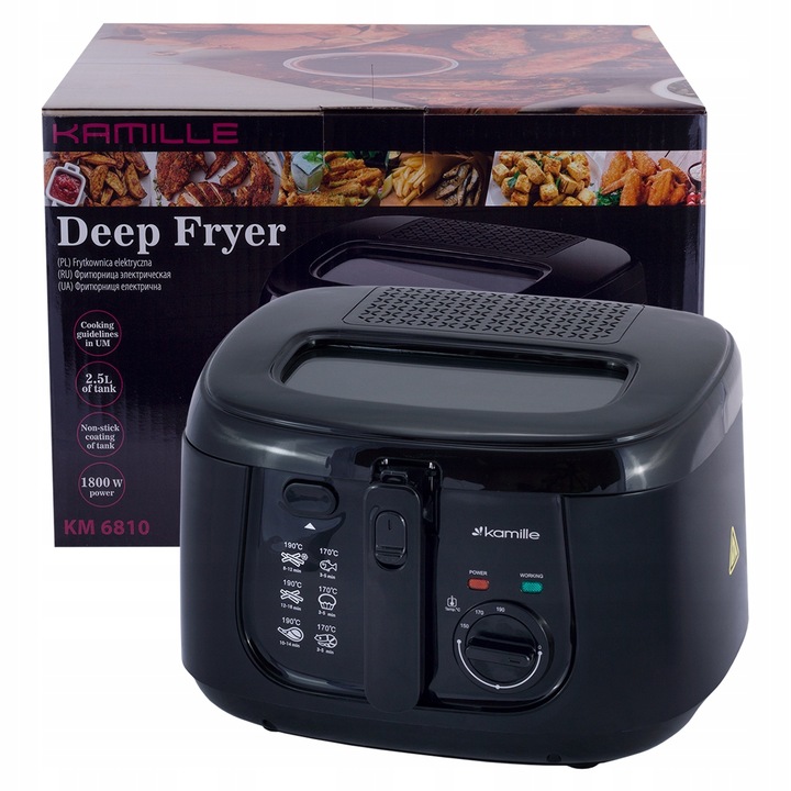 FRYTKOWNICA frytownica OLEJOWA MOCNA 2,5L deep frying KAMILLE
