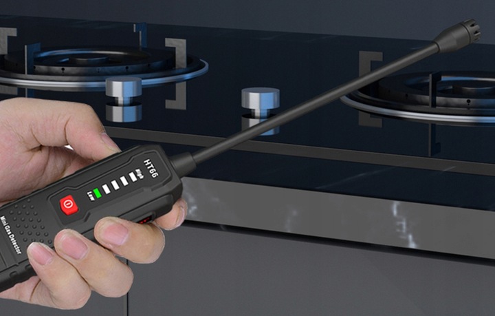 Habotest Mini Detektor Wycieku Gazów Palnych Ht66 Alarm Dźwiękowy Wizualny