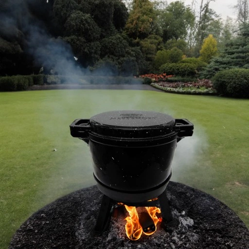 Kociołek żeliwny emaliowany MARMUREK 3w1 8 l