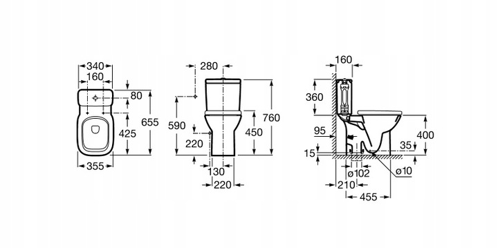 DESKA DO ROCA DEBBA WOLNOOPADAJĄCA ZAM A8019D2004