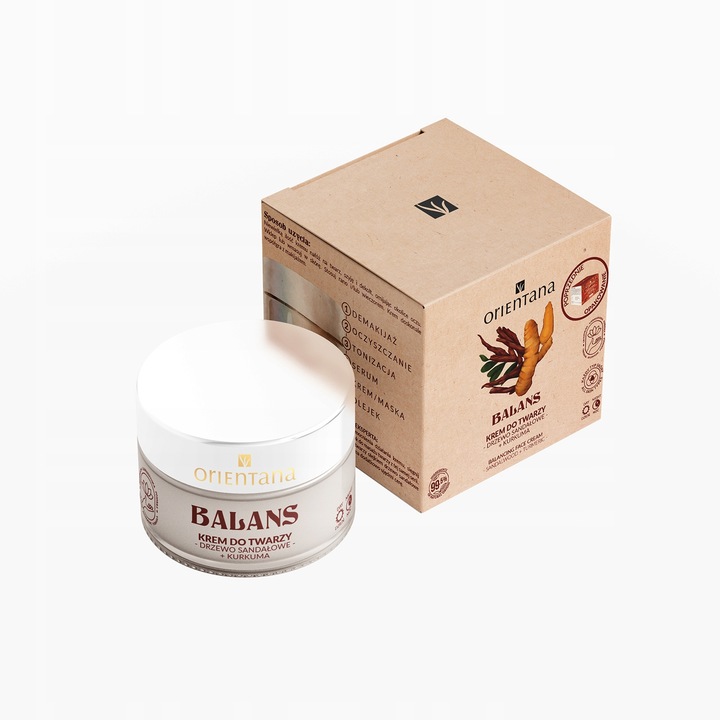 Krem do twarzy Drzewo Sandałowe i Kurkuma Orientana