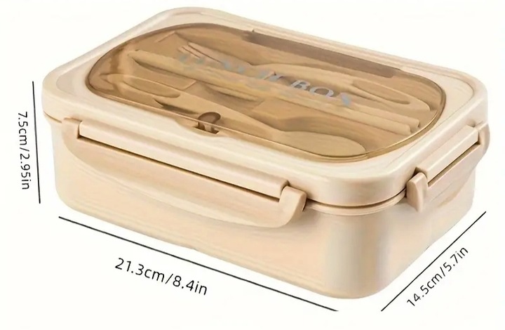 Pojemnik na Lunch Obiad Lunchbox z przegródkami Śniadaniówka