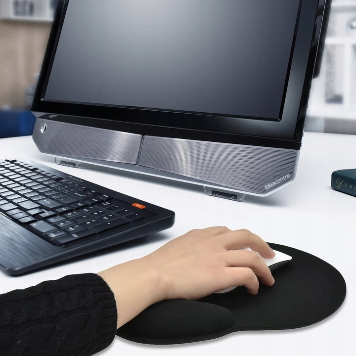 Podkładka pod Mysz i Nadgarstek EASY WORK Defender Duża Żelowa Antypoślizg