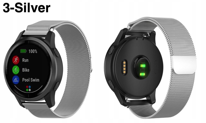PASEK DO GARMIN VENU 2 3/ VIVOACTIVE 4 45mm Forerunner 265 46mm KOLORY 22MM