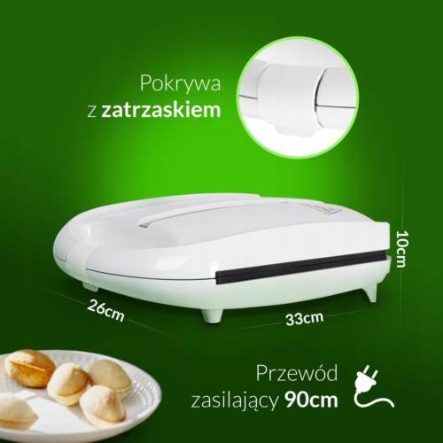 OPIEKACZ DO ORZESZKÓW CIASTEK Forma 24szt Powłoka non-stick 1600W
