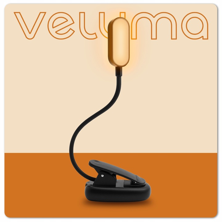 Lampka do Czytania Książek LED USB Przenośna Mocowanie Klips Nocna 4w1