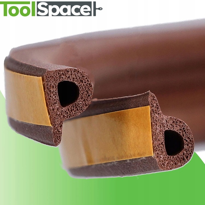 Uszczelka do okien i drzwi profil P 25 mb BRĄZ