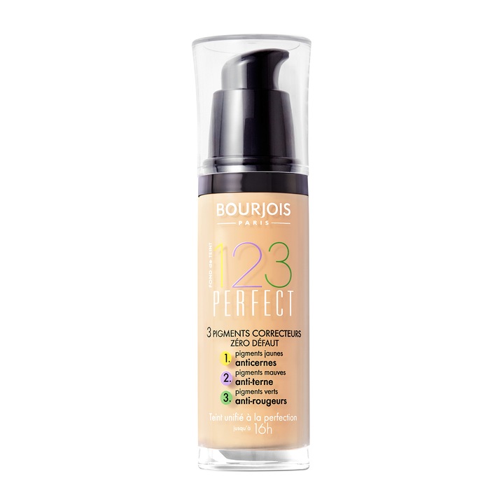BOURJOIS 123 Perfect Podkład kryjący do twarzy 30 ml - 52 Vanilla