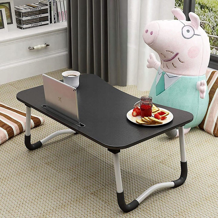 STOLIK SKŁADANY ŚNIADANIOWY PODSTAWKA POD LAPTOPA DO ŁÓŻKA TACA NA NÓŻKACH