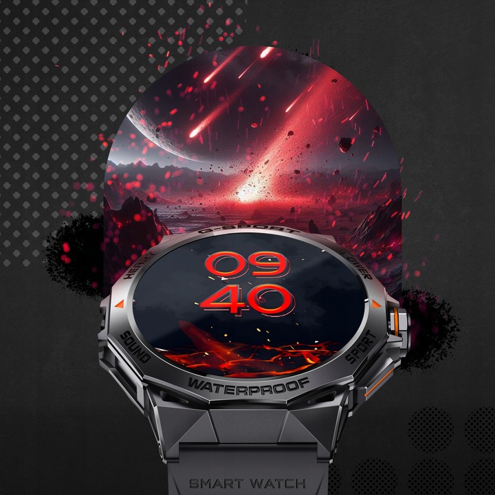 SMARTWATCH ZEGAREK MĘSKI MENU PL SPORT PULS ROZMOWY SMART WATCH