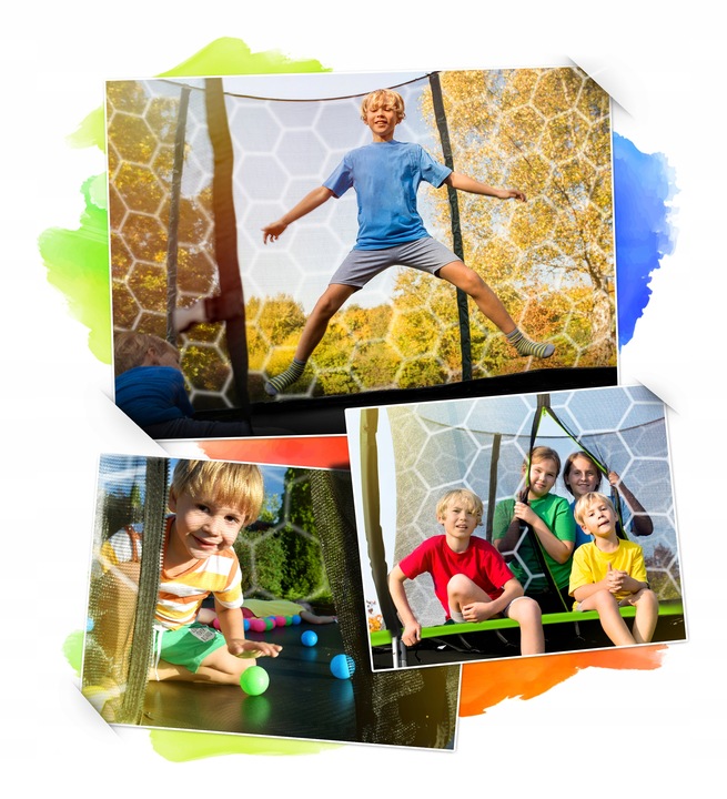 TRAMPOLINA OGRODOWA DLA DZIECI 252cm 8ft NEOSPORT