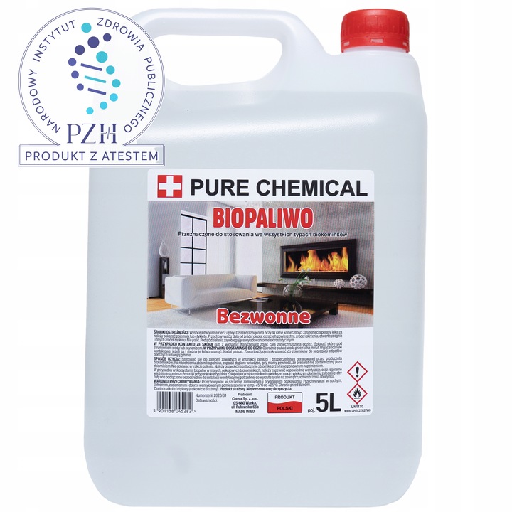 BIOETANOL BIOPALIWO DO BIOKOMINKA BEZWONNE 20l 4x5