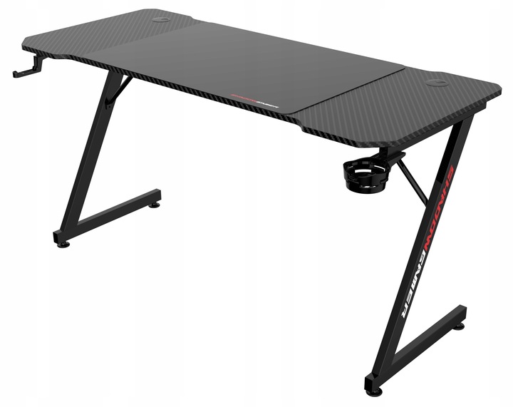 BIURKO DLA GRACZY GAMINGOWE KOMPUTEROWE SZKOLNE REGULOWANE 140 cm