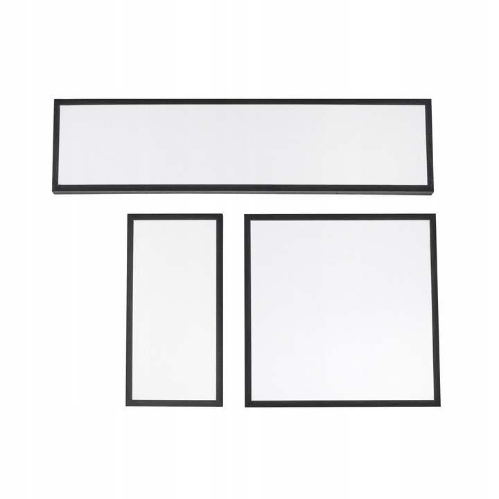 PANEL plafon LED OPRAWA 60x30cm 36W NATYNKOWY sufitowy CZARNY CCD