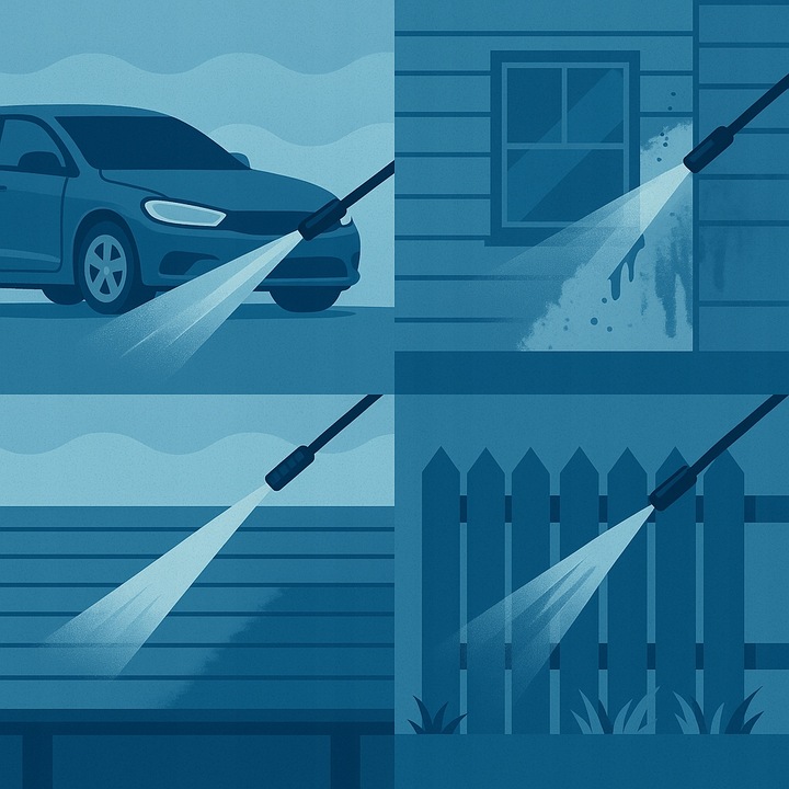 Samossąca myjka ciśnieniowa Riwall REPW 130M 230 barEW aluminiowa