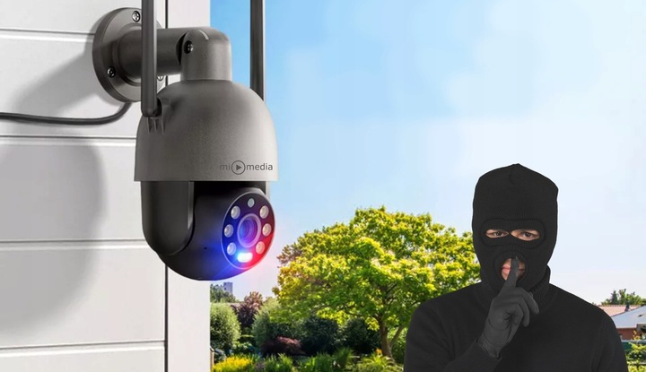 KAMERA OBROTOWA IP WiFi ZEWNĘTRZNA 8MPx ULTRA HD 6x ZOOM DETEKCJA 4K ICsee