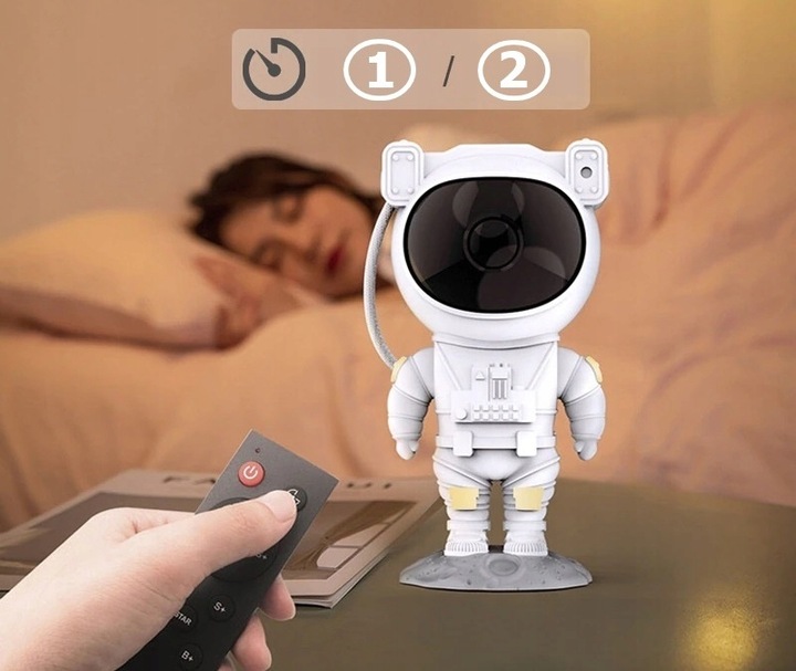 PROJEKTOR GWIAZD ASTRONAUTA Lampka GLOW Rzutnik Dla Dzieci Led LASER PILOT