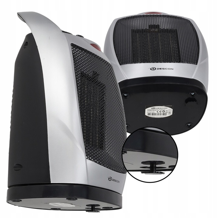 TERMOWENTYLATOR FARELKA GRZEJNIK ELEKTRYCZNY CERAMICZNY Z TERMOSTATEM