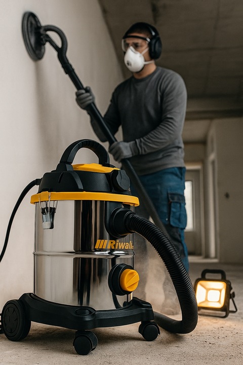 Riwall Zyga 2 bezworkowy odkurzacz przemysłowy sucho-mokro z