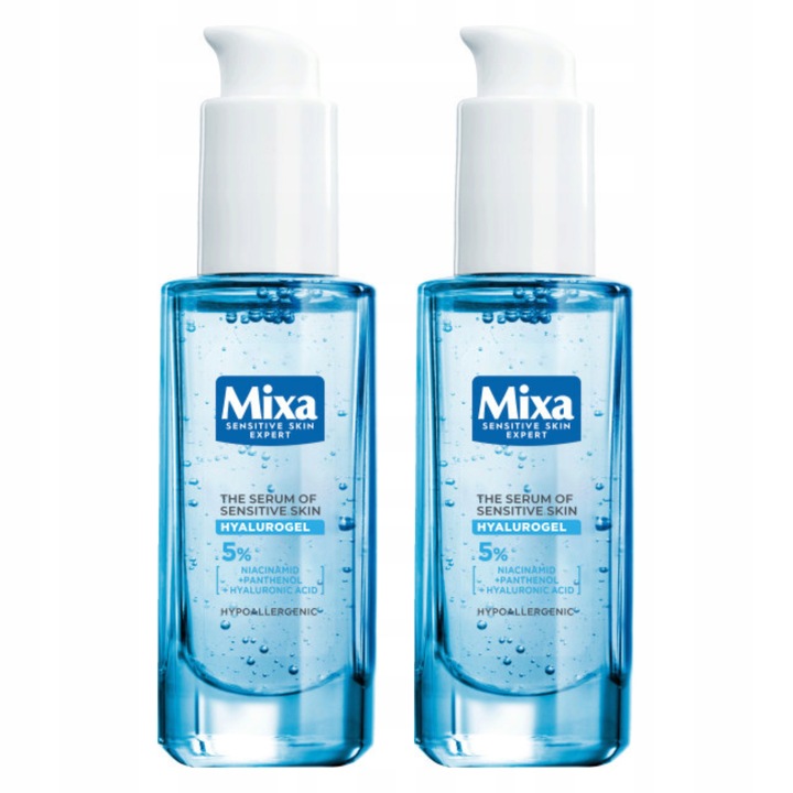 Serum Do Twarzy Z Kwasem Hialuronowym Zestaw 2x Mixa Hyalurogel 30ml