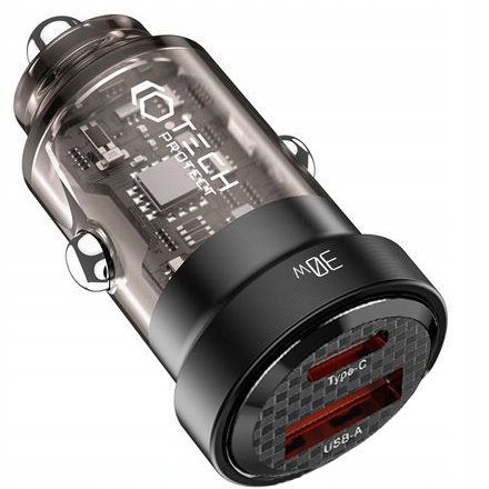 Ładowarka samochodowa Tech-Protect 30W USB-A,USB-C