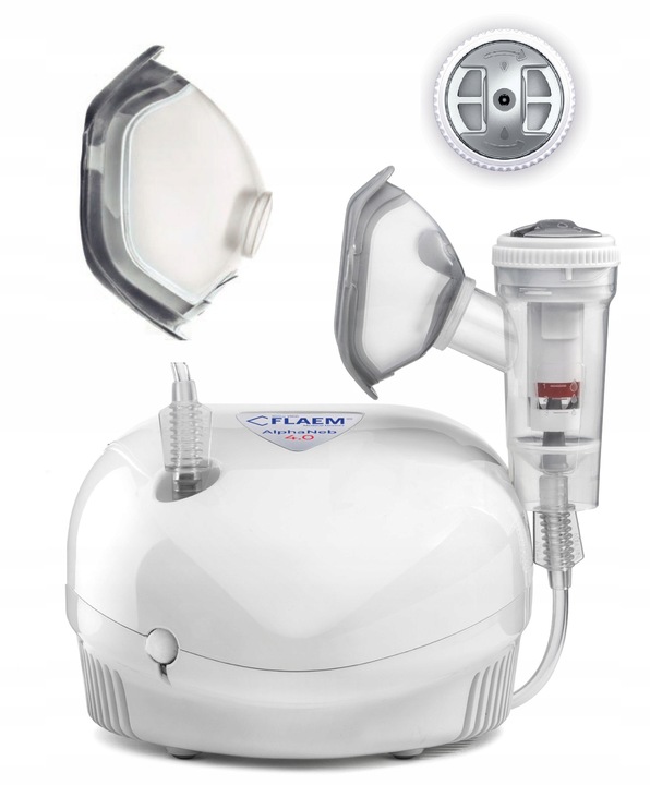 INHALATOR NEBULIZATOR TŁOKOWY DLA DZIECI DOROSŁYCH FLAEM ALPHANEB 4POZIOMY