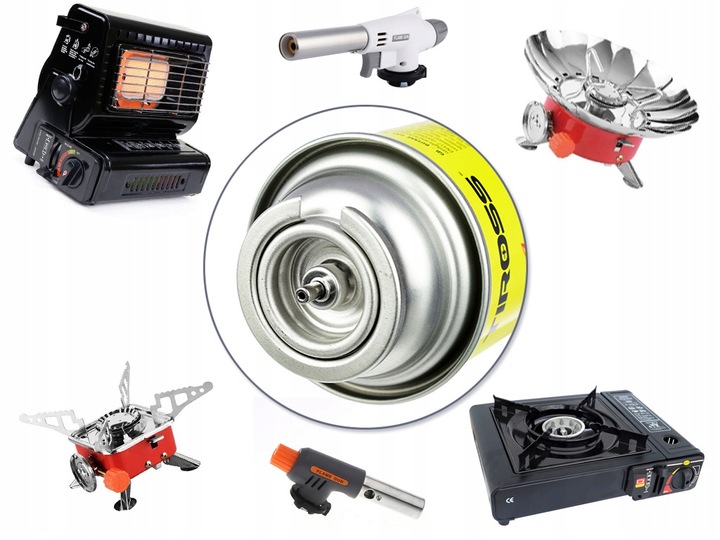 KARTUSZ NABÓJ GAZOWY GAZ DO KUCHENKI PALNIKA 8SZT