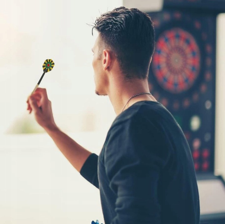 RZUTKI DART ZESTAW 12 RZUTEK LOTEK DO DARTA LOTKI 100 GROTÓW + 42 PIÓRKA