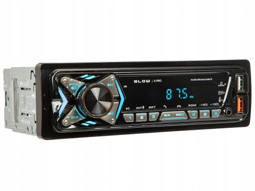 RADIO SAMOCHODOWE BLUETOOTH 1-DIN USB AUX SD MIKROFON PILOT BATERIA ZESTAW