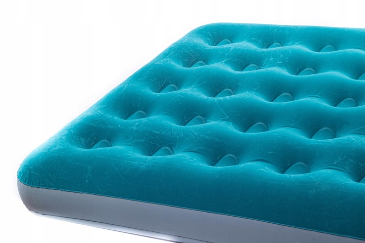 Materac dmuchany Riwall RRD-02 - 191×137×22 cm – welurowy 2-os