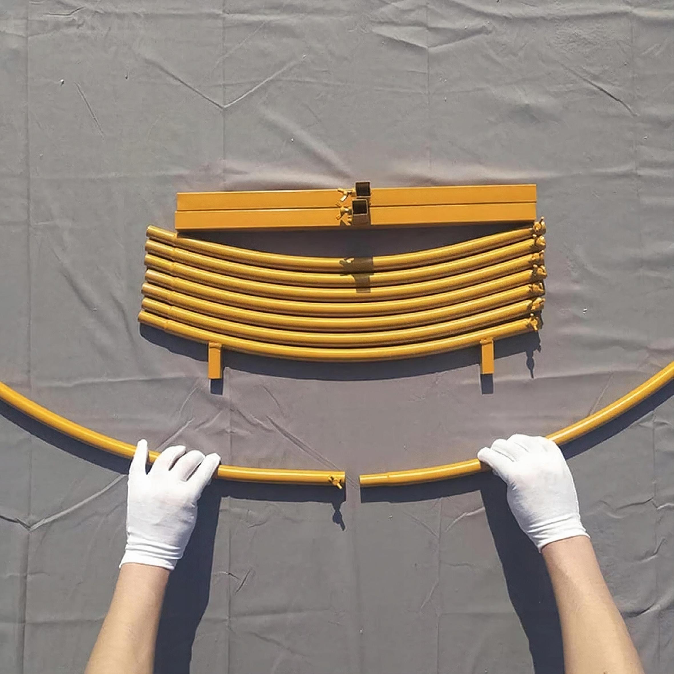 Złote Koło Na Balony Stojak Balonowy Stelaż Metalowy Ścianka Wesele 2,1M