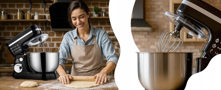 ROBOT KUCHENNY PLANETARNY Z MISĄ 6L WIELOFUNKCYJNY MIKSER 3w1 3200W XL