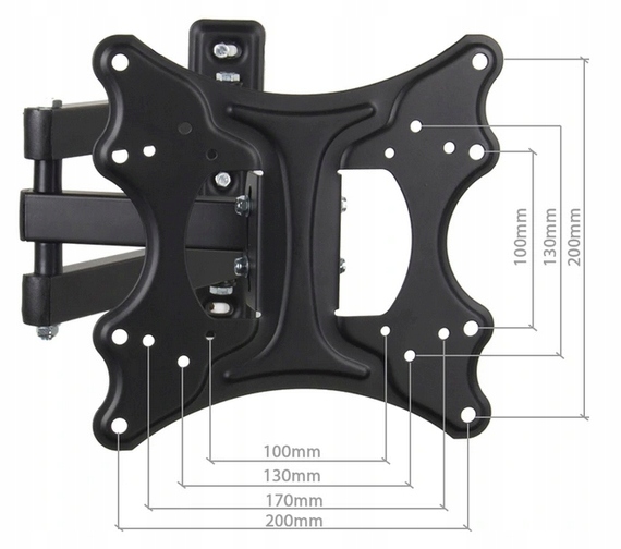 DUŻY MOCNY UCHWYT TELEWIZORA WIESZAK obrotowy DO UNIWERSALNY