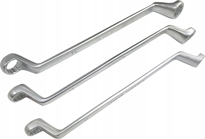 KLUCZE OCZKOWE ODGIĘTE WYGIĘTE 6-22mm 8 szt ZESTAW KLUCZY OCZKOWYCH