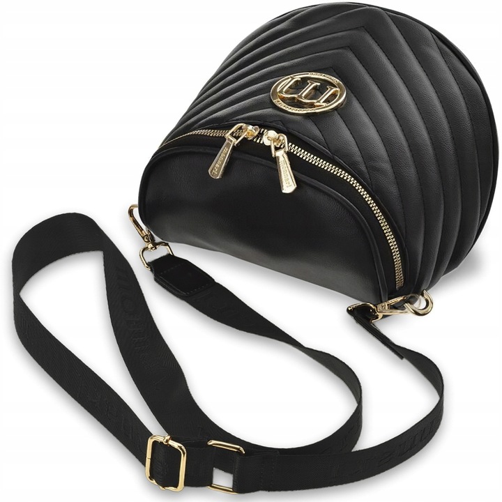 DUŻA NERKA Damska Torebka LISTONOSZKA Elegancka Klasyczna Czarna