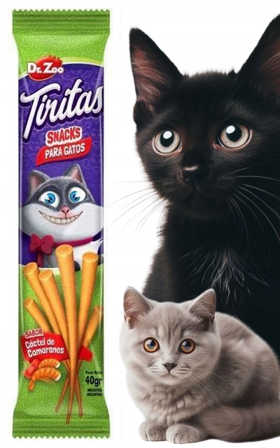 PRZYSMAK DLA KOTA KABANOSY paluszki mix smaków DR ZOO Sticks ZESTAW 6x40g