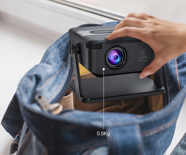 PROJEKTOR RZUTNIK ANDROID SMART TV WIFI FULL HD 6000LM 4K LED