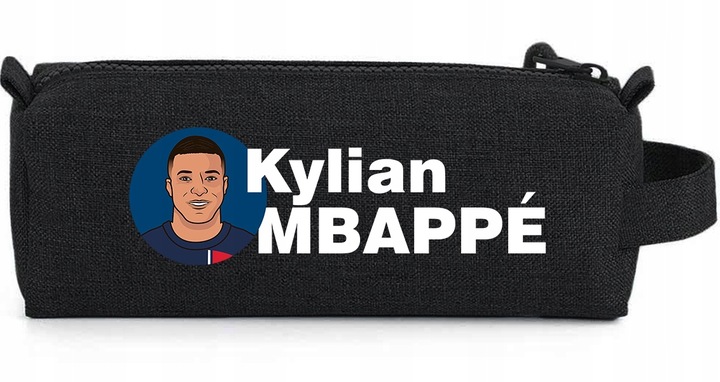 Zestaw do Szkoły Błękitny Plecak + Piórnik + Pin KYLIAN MBAPPE Piłkarz