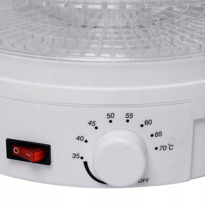 SUSZARKA SPOŻYWCZA DO GRZYBÓW OWOCÓW WARZYW REGULACJA 5 POZIOMÓW 600W