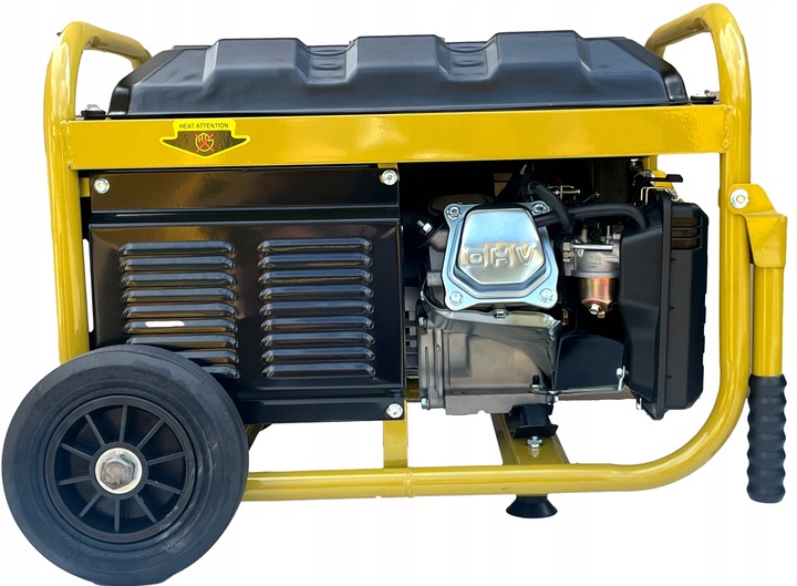 Agregat prądotwórczy 5,25kW generator prądu AVR ele-start koła