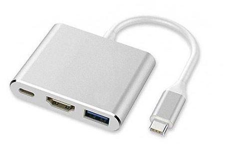 Adapter USB-C do MacBook Multiport HDMI, VGA, USB 3.0, PD USB-C 3.1 4K