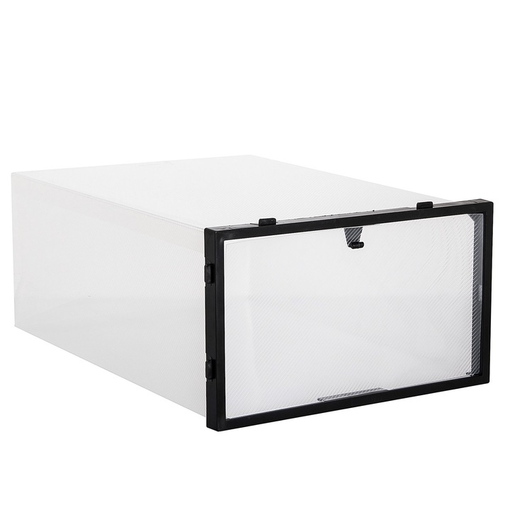 ZESTAW 10 PUDEŁEK POJEMNIKI ORGANIZER NA BUTY KLAPĄ DO SZAFY