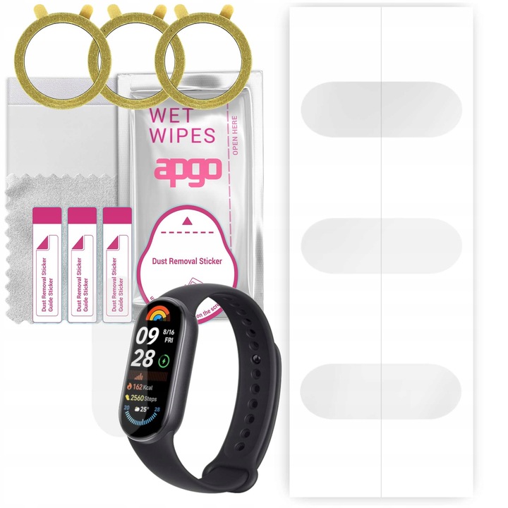 3x Folia hydrożelowa apgo do Xiaomi Mi Band 9, ochronna
