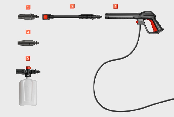MYJKA CIŚNIENIOWA LEHMANN ZE ZWIJACZEM MOC 290 Bar BOGATY ZESTAW