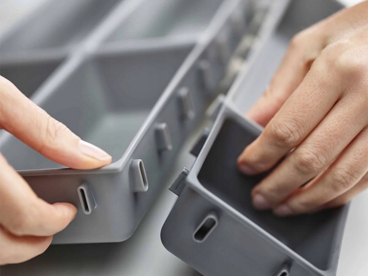 ORGANIZER KUCHENNY NA SZTUĆCE WKŁAD DO SZUFLADY POJEMNIK MODUŁOWY POJEMNY