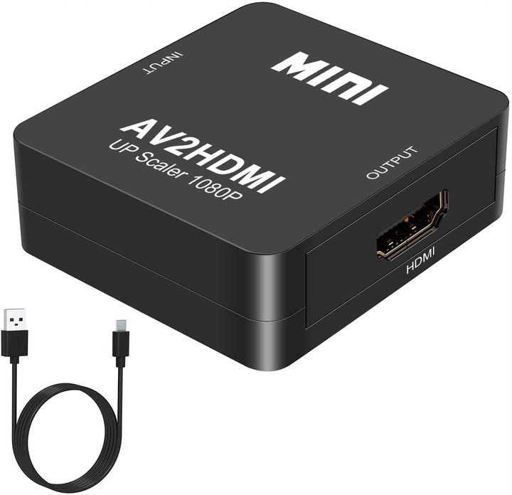 ADAPTER KONWERTER AV RCA CVBS CINCH DO HDMI 1080p Koanni